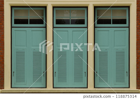 The museum ancient gate stands old yet proud a testament to history. 118875314