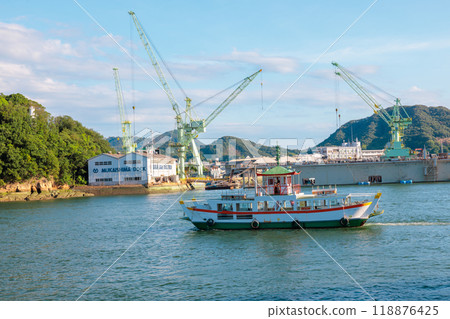 Scenery of Onomichi Station Park (Onomichi City, Hiroshima Prefecture) 118876425