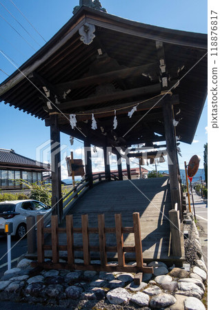 諏訪大社下社春宮神社下橋參道 118876817