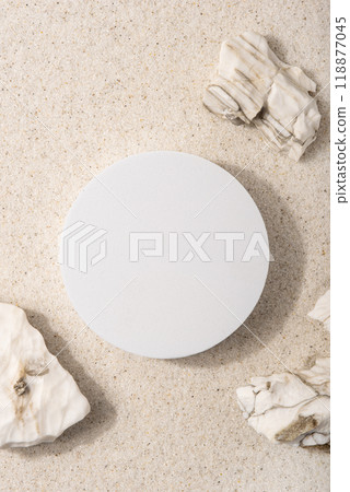 Natural cosmetic background for product presentation. Natural cosmetic background for product presentation. 118877045