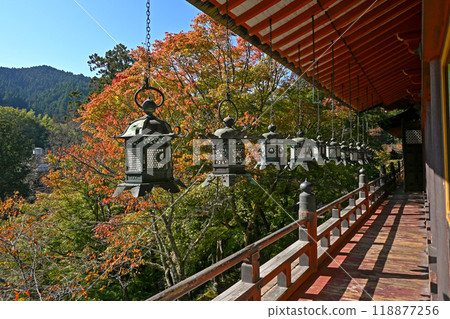 奈良/櫻井市談山神社靈堂/透明走廊 奈良/櫻井市談山神社靈堂/透明走廊 118877256