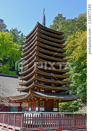 Nara, Sakurai City, Tanzan Shrine, 13-story pagoda 118877340
