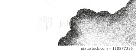A wave of black dots with a sandy texture. An abstract, grainy background featuring a noisy gradient pattern. A wave of black dots with a sandy texture. An abstract, grainy background featuring a noisy gradient pattern. 118877356