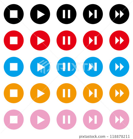 Video icon set Video icon set 118878211