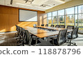 Modern conference room interior design 118878796