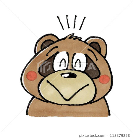 Happy raccoon character Happy raccoon character 118879258
