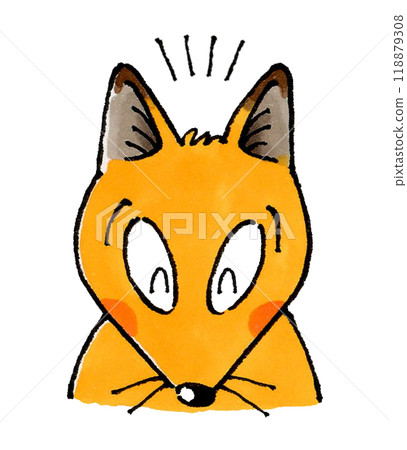 Happy fox character Happy fox character 118879308
