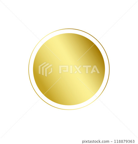 Gold round frame 02_single item 118879363