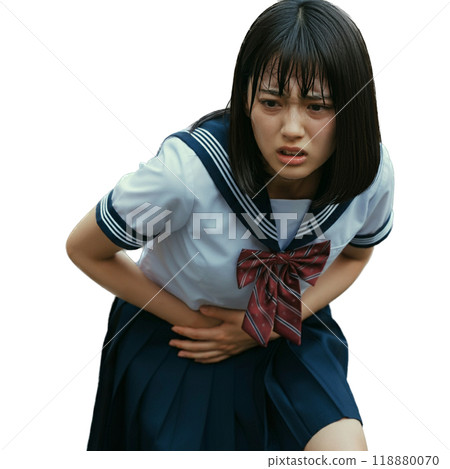 女人插圖腹痛 女人插圖腹痛 118880070