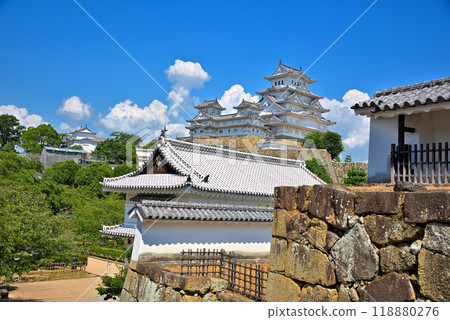 [兵庫縣] 姬路城、西之丸南、武士池 118880276