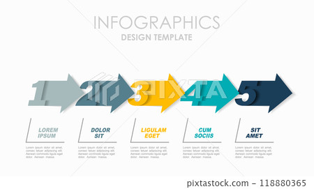 Infographic design template with place for your data. Vector illustration. 118880365