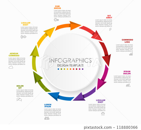 Infographic design template with place for your data. Vector illustration. 118880366