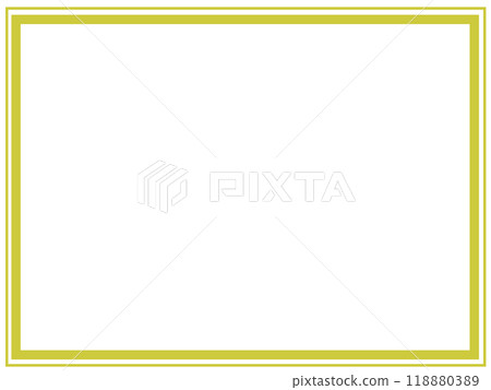 Simple double square frame 1 (yellow) Simple double square frame 1 (yellow) 118880389