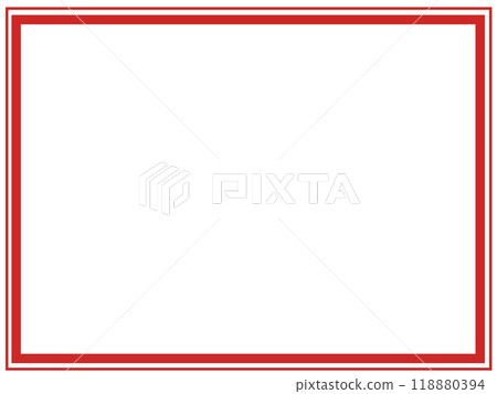 Simple double square frame 1 (red) Simple double square frame 1 (red) 118880394