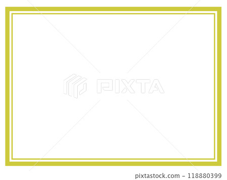 Simple double square frame 2 (yellow) 118880399