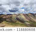 Colorful mountains near Cusco in Peru 118880608