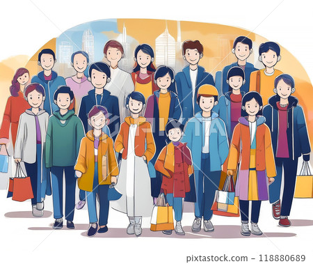 Images of people shopping 118880689