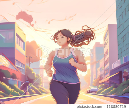 Image of a woman running 118880719