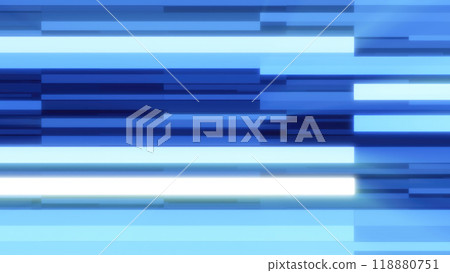 Abstract blue and white horizontal lines creating a futuristic, digital flow effect Abstract blue and white horizontal lines creating a futuristic, digital flow effect 118880751