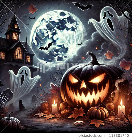 萬聖節黑暗插畫 萬聖節黑暗插畫 118881740