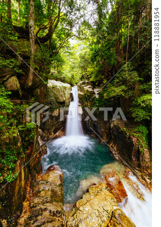 Ryujin Falls in Nakatsugawa City Japan 118881954