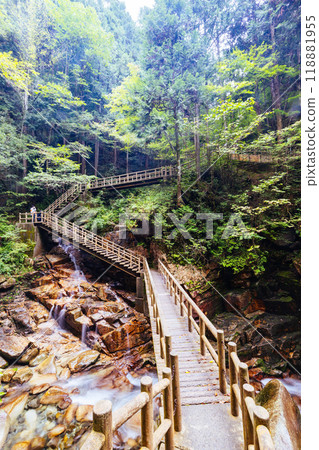 Ryujin Falls in Nakatsugawa City Japan 118881955