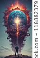 The birth or destruction of a star. 118882379