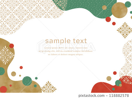 Christmas pop texture frame Christmas pop texture frame 118882578