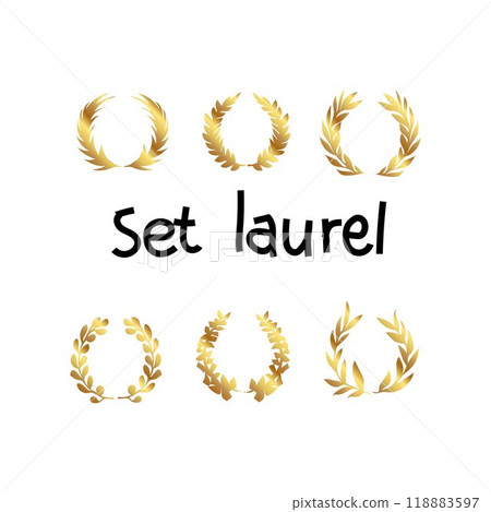 Floral round frames of leaves 118883597