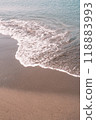 浪潮在沙灘上擊敗 118883993