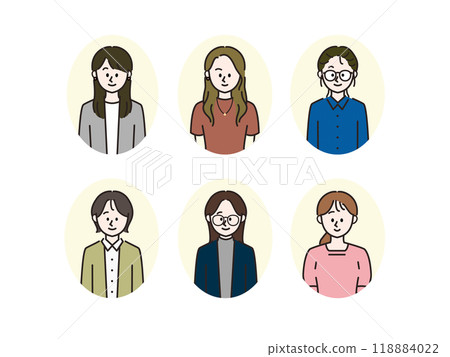 Business icon set_female Business icon set_female 118884022