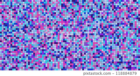 Disco ball color mosaic pattern, shiny background. Metallic sequin foil or mirror backdrop. Abstract halftone wallpaper. Disco ball color mosaic pattern, shiny background. Metallic sequin foil or mirror backdrop. Abstract halftone wallpaper. 118884879