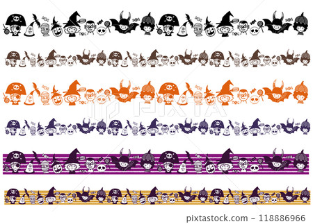 萬聖節兒童服裝單色線套裝 118886966