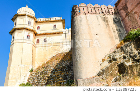 Part of the Kumbalgarh fort, Rajasthan, India 118887223