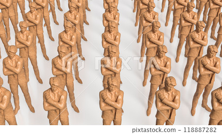 The figure men on white background for Business concept 3d rendering The figure men on white background for Business concept 3d rendering 118887282