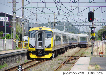 Sotobo Line 257 Series Express Wakashio departs from Ohara Station 118887292