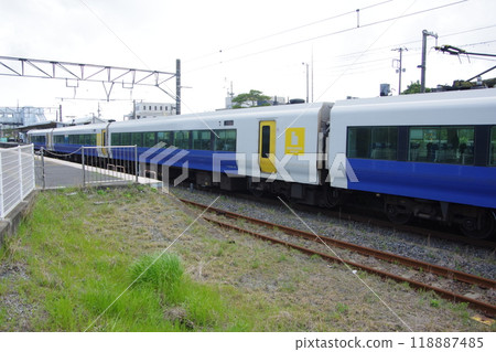 Sotobo Line 257 Series Express Wakashio arrives at Ohara Station Sotobo Line 257 Series Express Wakashio arrives at Ohara Station 118887485