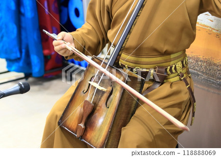 Horsehead fiddle performance Morin Khuur performance Horsehead fiddle performance Morin Khuur performance 118888069