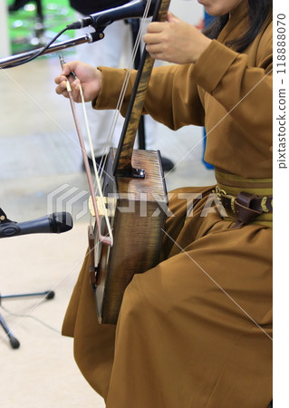 Horsehead fiddle performance Morin Khuur performance 118888070