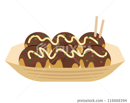 章魚燒的插圖 118888394