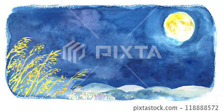 水彩畫的 Jugoya 風景插圖 水彩畫的 Jugoya 風景插圖 118888572