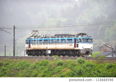 北陸本線 栗唐津 JR Freight EF81-503（富山） 118888598