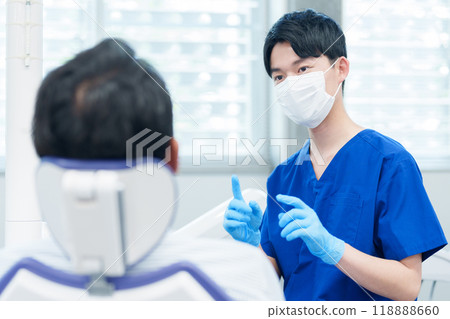 Dentist Dental hygienist Diagnosis Examination Dentist Dental hygienist Diagnosis Examination 118888660