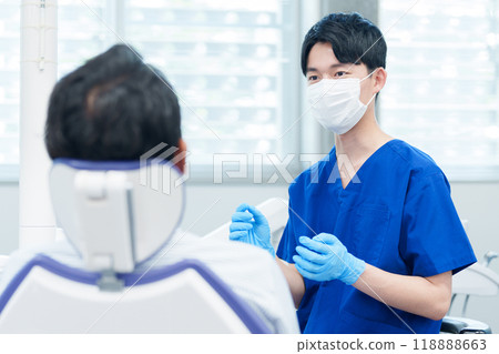 Dentist Dental hygienist Diagnosis Examination Dentist Dental hygienist Diagnosis Examination 118888663