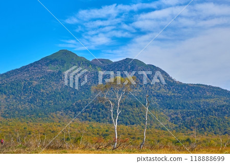 Autumn in Oze (Hinoeda Village, Fukushima Prefecture) from Shimotadaira to Hiuchigatake 118888699
