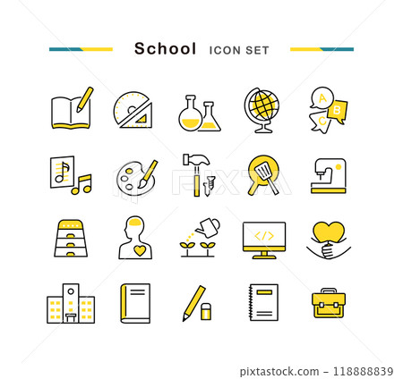 學校使用的科目圖示集 學校使用的科目圖示集 118888839