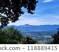 Mount Buko as seen from the summit of Mount Hodo in Nagatoro Town, Saitama Prefecture 118889415