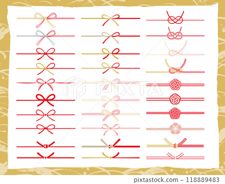 Mizuhiki慶祝插畫素材集 Mizuhiki慶祝插畫素材集 118889483