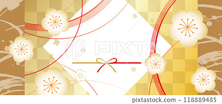 美麗的日本圖案插畫背景 118889485