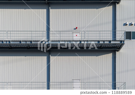 Fire brigade entrance at logistics facility 118889589